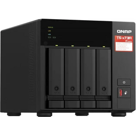  Сетевое хранилище NAS Qnap TS-473A-8G 4-bay настольный Ryzen V1500B 