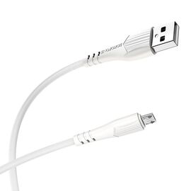  Дата-кабель BOROFONE BX37 Wieldy micro 1м (белый) 