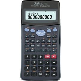  Калькулятор научный Deli E1705 черный 10+2-разр. 