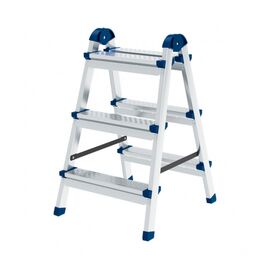  Стремянка двухсторонняя СИБРТЕХ (97983) 3ст, сталь профиль, стальные ступени, Россия 