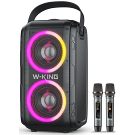  Портативная колонка W-King T9 II (Two mic)  (черный) 