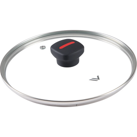  Крышка стеклянная Vensal Roche VS4308 22см с ободом из нержавеющей стали 