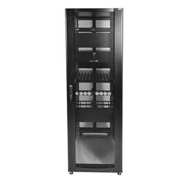  Шкаф серверный ЦМО ПРОФ ШТК-СП-48.6.10-44АА-9005 напольный 48U 600x1000мм пер.дв.перфор.черный 
