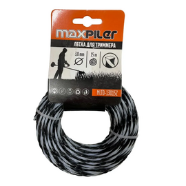  Леска для триммера Maxpiler MLTD-13015Z 3.0MM*15M, квадрат крученый черно-белая 